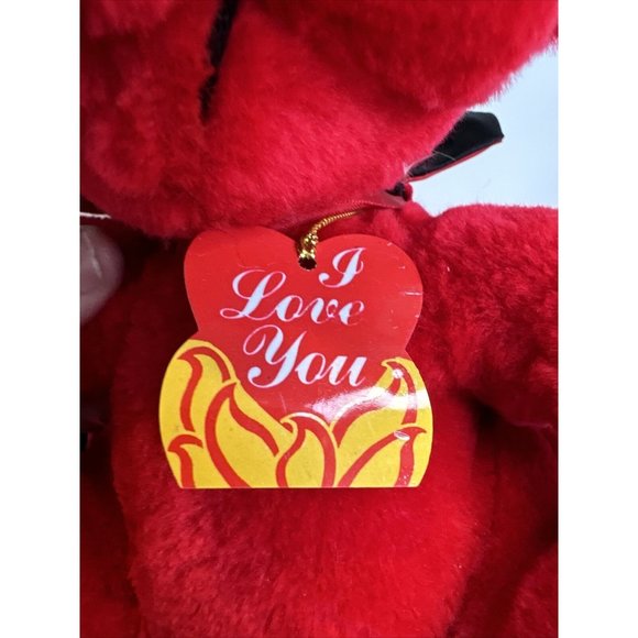 I Love You Devil by Wallace Berrie 9” Plush Stuffed Animal 1982 With Tag - Picture 4 of 13